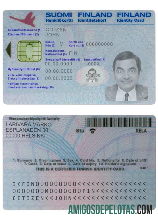 Modelo Finlândia ID Versão 2